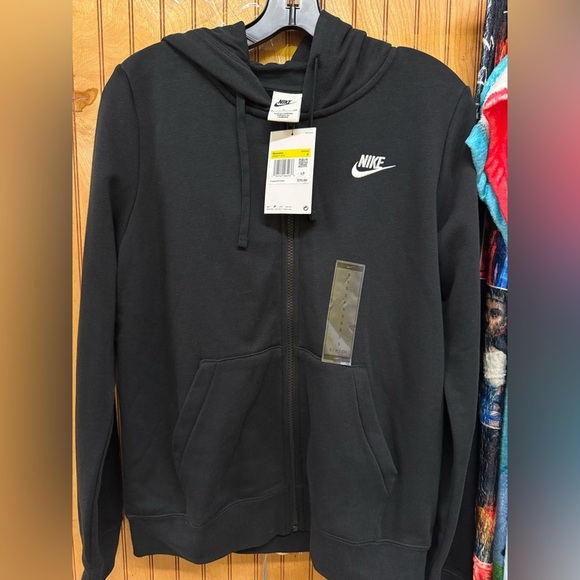 Nike women’s Black Zip-Up Hoodie new with tag - Picture 1 of 2